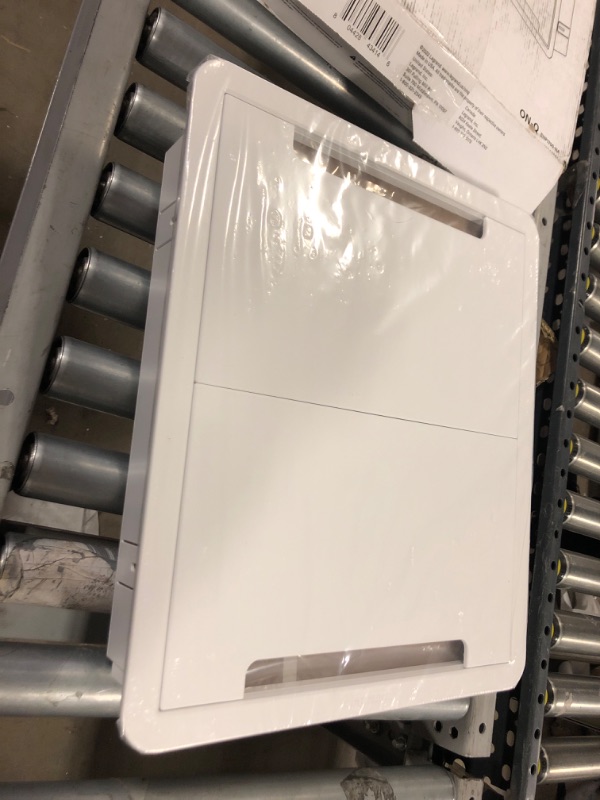 Photo 1 of Legrand - OnQ Cable Management, TV Home Theater Box, Recessed Storage Box, Dual Purpose, 17 Inches, White (ENP1700-NA) & AC1040 Plastic Universal Mounting Plate, Universal-10 inch, White