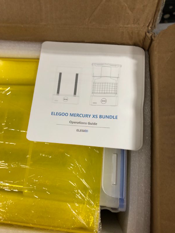 Photo 4 of ELEGOO Mercury XS Bundle with Separate Washing and Curing Station for Large Resin 3D Printed Models, Compatible with Saturn and Mars LCD 3D Printers, with a Handheld UV Lamp