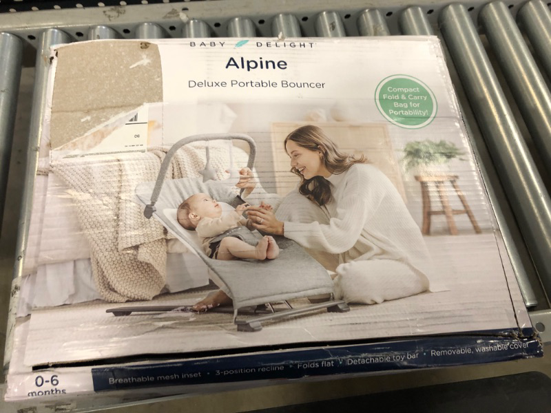 Photo 1 of Baby Delight Alpine Deluxe Portable Bouncer - Black
