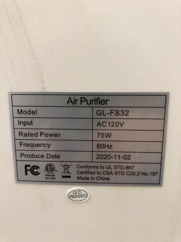 Photo 7 of KOIOS Home Air Purifier for Large Room up to 2100 sq.ft, Upgraded H13 True HEPA Filter, UV Light, Ionic Air Cleaner with Air Quality Sensors, Odor, Mold, Bacteria Air Filter with Remote, Sleep Mode
+++SLIGHTLY DIRTY+++