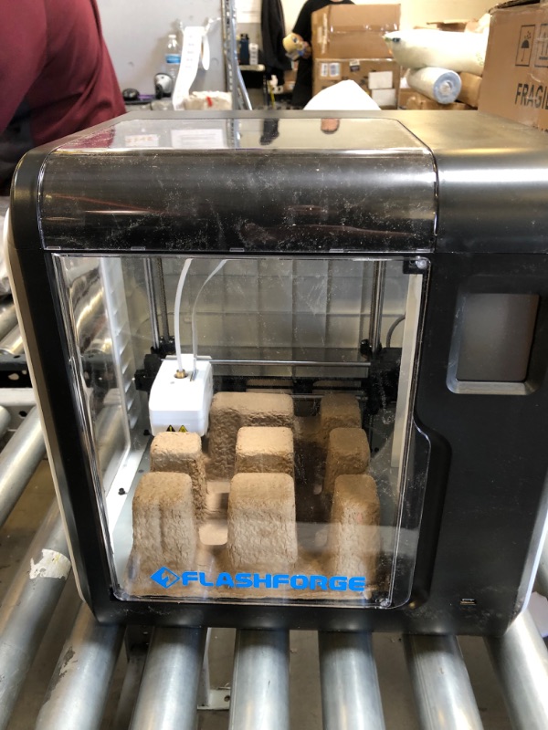 Photo 3 of FLASHFORGE 3D Printer Adventurer 3 Pro with 2 Removable Nozzle, Glass Bed and Leveling-Free, Fully Assembled, High Precision Printing with PLA/ABS/PETG/PLA-CF/PETG-CF