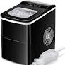 Photo 1 of AGLUCKY Countertop Ice Maker Machine, Portable Ice Makers Countertop, Make 26 lbs ice in 24 hrs,Ice Cube Rready in 6-8 Mins with Ice Scoop and Basket (Black)