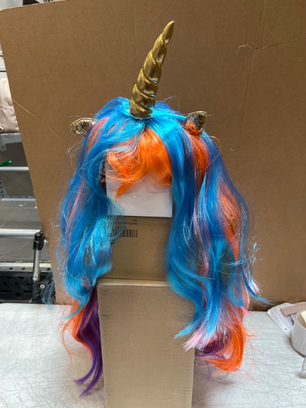 Photo 2 of Assortment of Unicorn Wigs And Headpieces