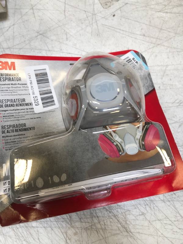 Photo 2 of 3M Household Multi-Purpose Respirator, Includes: 1 facepiece and 1 pair organic vapor cartridges with P100 particulate filter