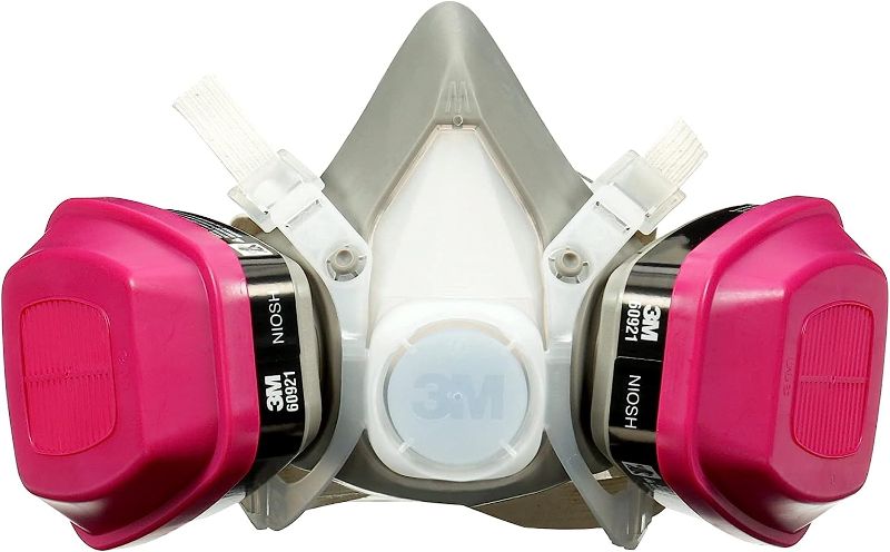 Photo 1 of 3M Household Multi-Purpose Respirator, Includes: 1 facepiece and 1 pair organic vapor cartridges with P100 particulate filter