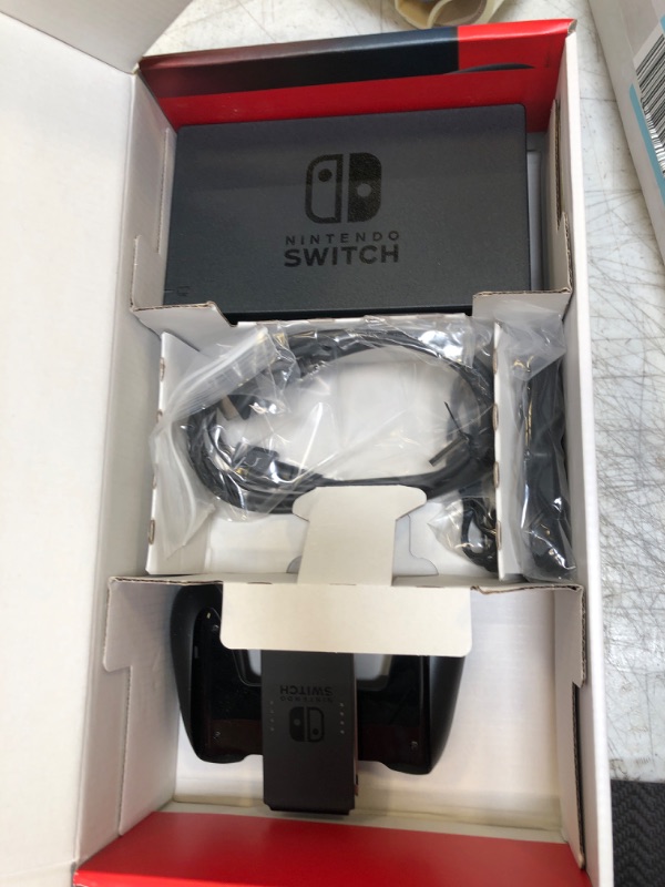 Photo 1 of Nintendo Switch™ with Neon Blue and Neon Red Joy?Con™ ( MISSING PARTS ) ( MISSING  consoles ) 
