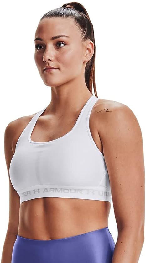 Photo 1 of Under Armour Women’s Crossback Mid Impact Sports Bra SIZE M 
