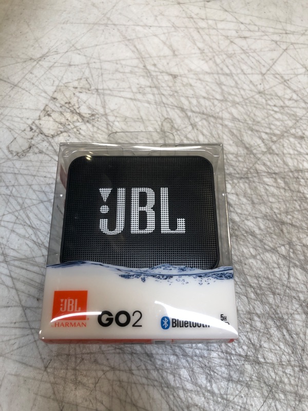 Photo 2 of JBL GO2 - Waterproof Ultra-Portable Bluetooth Speaker - Black
