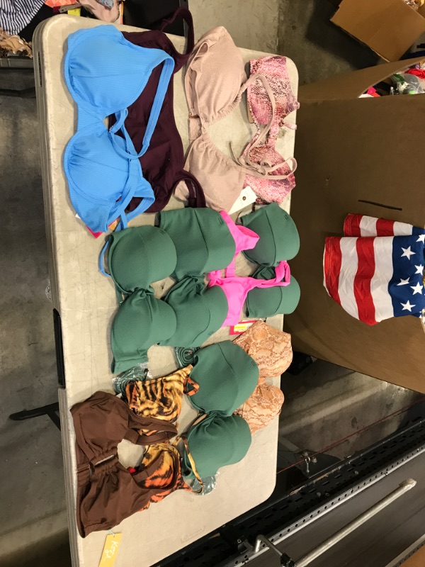 Photo 1 of 12Pcs bag of bathing suit tops all different sizes