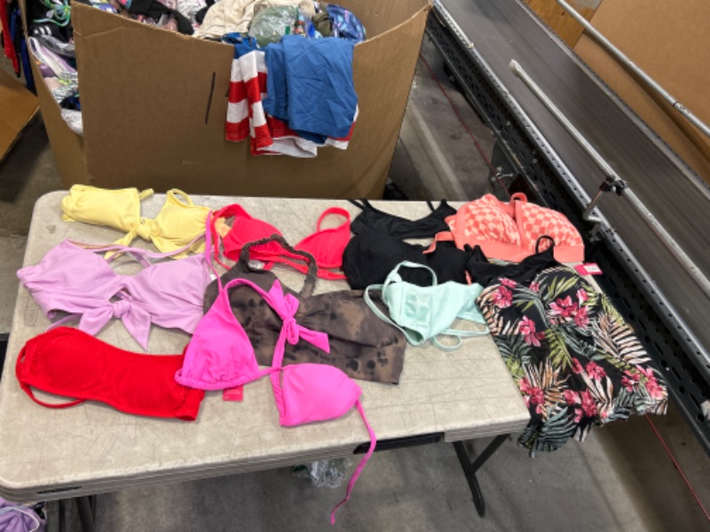 Photo 1 of 12Pcs bag of bathing suit tops all different sizes