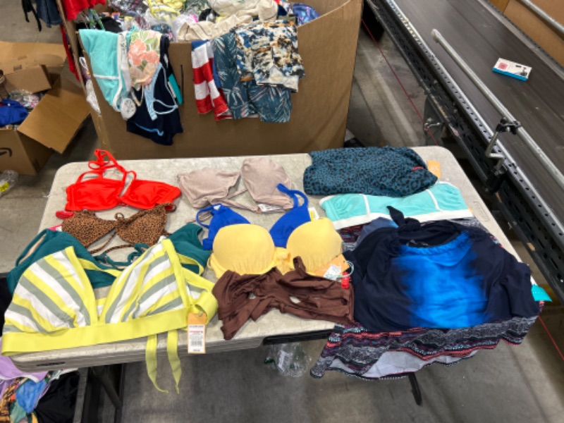 Photo 1 of 12Pcs bag of bathing suit tops all different sizes