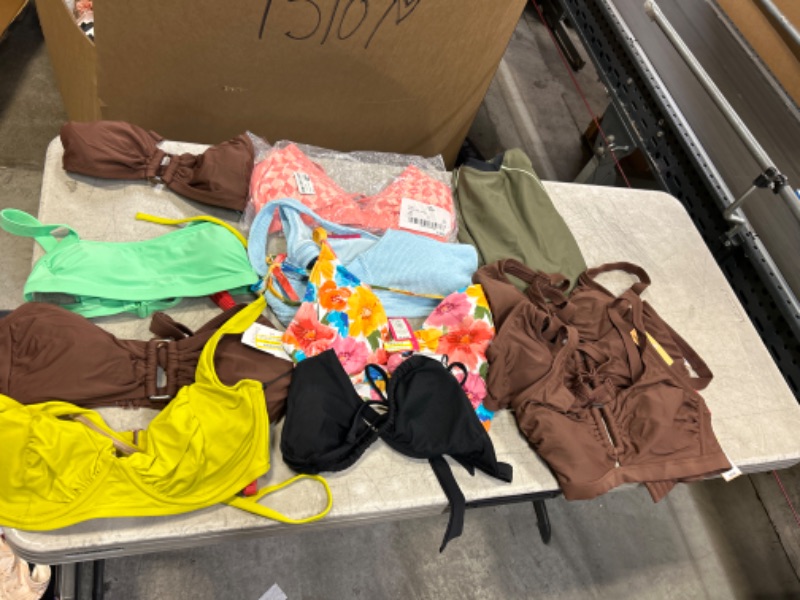 Photo 1 of 12Pcs bag of bathing suit tops all different sizes