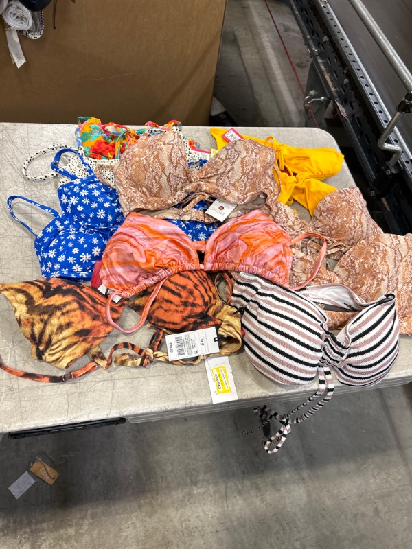 Photo 1 of 12Pcs bag of bathing suit tops all different sizes