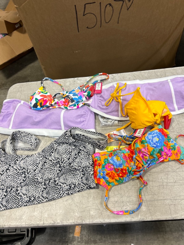 Photo 1 of 6Pcs bag of bathing suit tops all different sizes