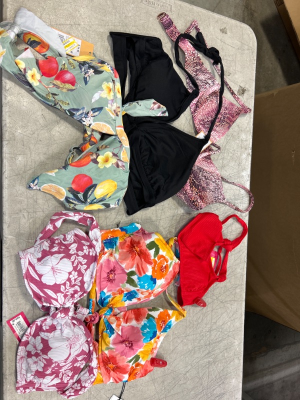 Photo 1 of 6Pcs bag of bathing suit tops all different sizes