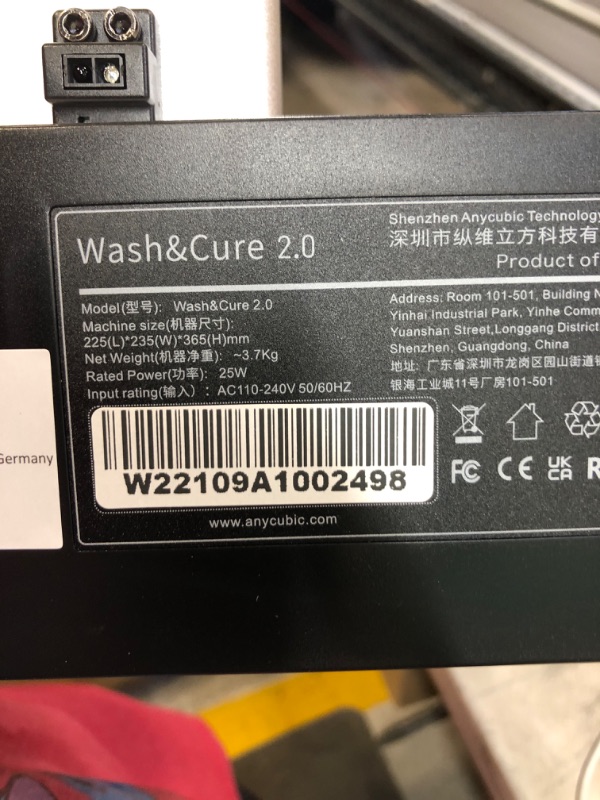 Photo 3 of ANYCUBIC Wash and Cure Station, Newest Upgraded 2 in 1 Wash and Cure 2.0 Machine for Mars Anycubic Photon S Photon Mono LCD SLA DLP 3D Printer Models UV Rotary Curing Resin Box