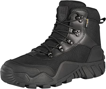 Photo 1 of FREE SOLDIER Men's Waterproof Hiking Boots Tactical Work Boots Outdoor Lightweight Military Boots 10.5