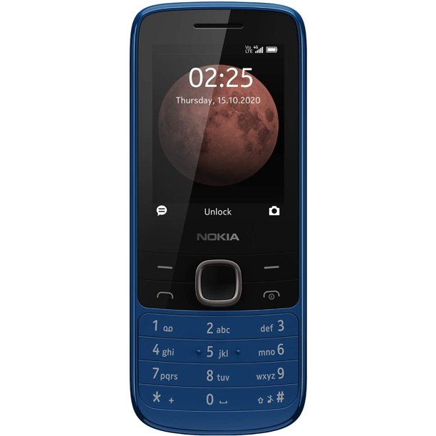 Photo 1 of Nokia 225 4G TA-1282 GSM Unlocked Phone - Classic Blue
