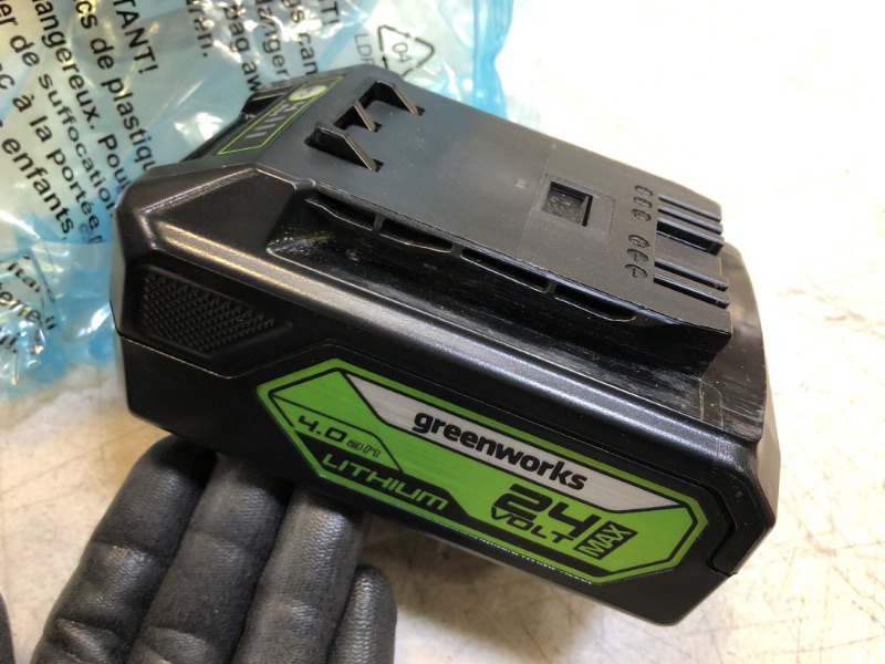 Photo 2 of Greenworks 24V Lithium Ion Battery
