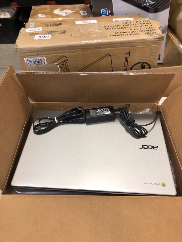 Photo 3 of Acer 2022 Chromebook, 17" IPS Full HD(1920x1080) Screen, Intel Celeron Processor Up to 2.80 GHz, 4GB DDR4 Ram, 64GB SSD, Super-Fast 6th Gen WiFi, Chrome OS, Natural Silver(Renewed)