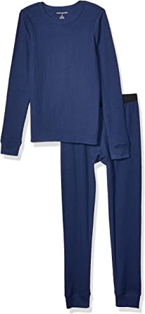 Photo 1 of Amazon Essentials Boys and Toddlers' Thermal Long Underwear Set
size large 9