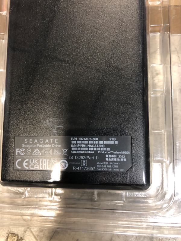 Photo 3 of Seagate Portable 2TB External Hard Drive HDD — USB 3.0 for PC, Mac, PlayStation, & Xbox -1-Year Rescue Service (STGX2000400) 2TB External HDD