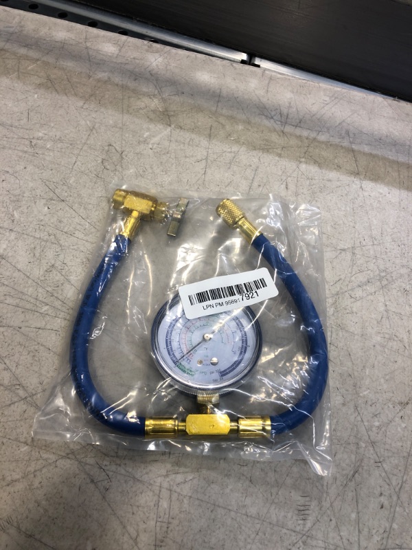 Photo 2 of R134a Refrigerant Recharge Hose Kit for Refrigerator A/C System, R134a/R-12/R-22 Freon Can Tap Recharging Hose with Detachable R134a Quick Coupler - Easy to use
