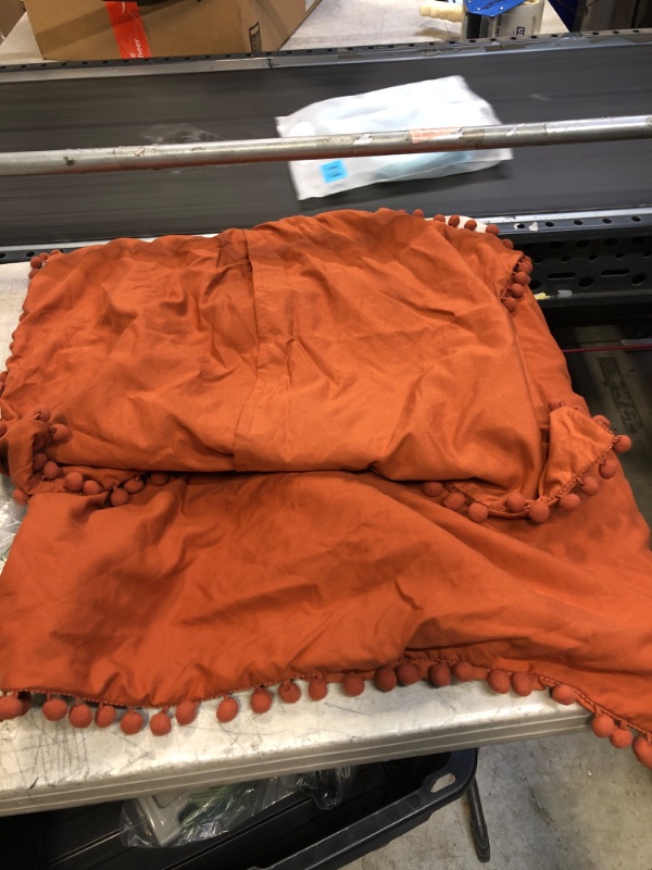 Photo 1 of 2 PC BURNT ORANGE PILLOW COVERS 