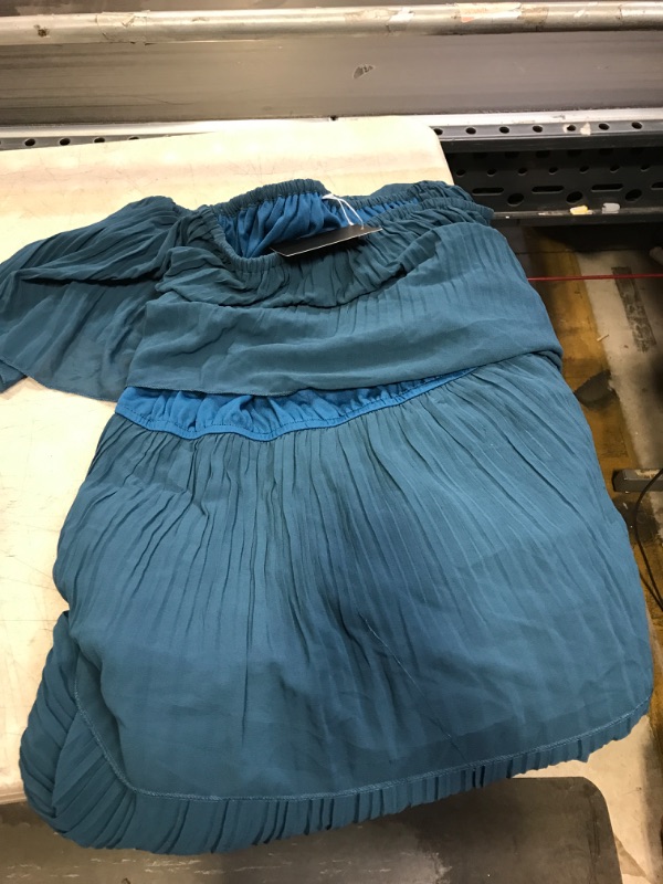 Photo 1 of DARK AND LIGHT BLUE OFF SHOULDER DRESS ( XL ) 