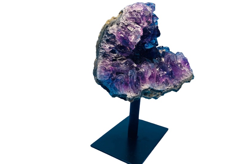 Photo 2 of 892574…4.5 inch amethyst crystal rock on display stand 