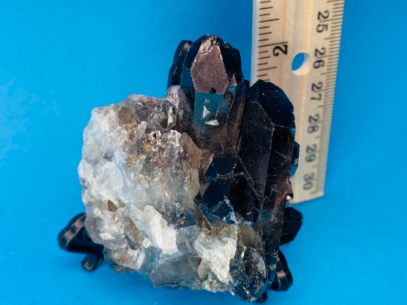 Photo 4 of 892603…2.5 x 2.5 smokey quartz rock with stand 