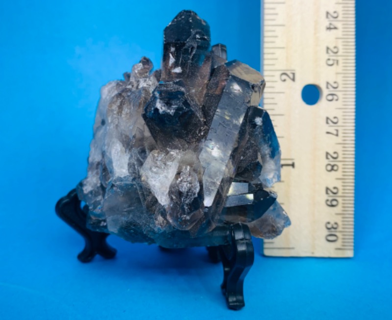 Photo 1 of 892603…2.5 x 2.5 smokey quartz rock with stand 