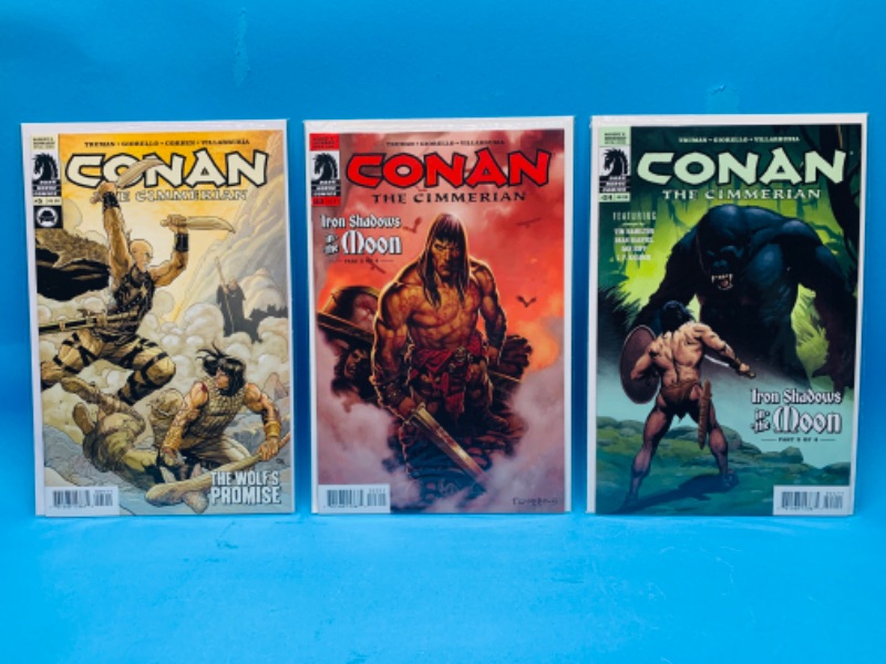 Photo 1 of 892735…3 Conan the cimmerian comics in plastic sleeves