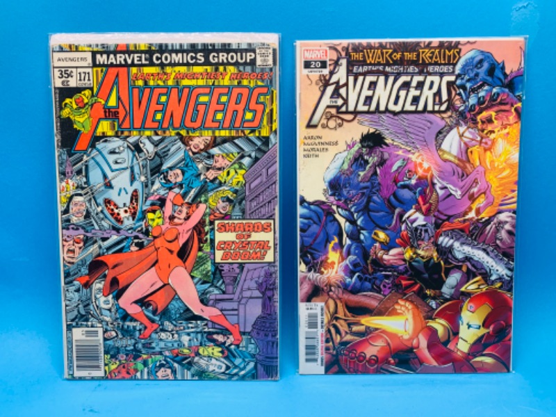 Photo 1 of 892739…2 avengers comics in plastic sleeves 
