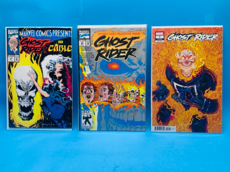 Photo 1 of 892762…3 ghost rider comics in plastic sleeves 