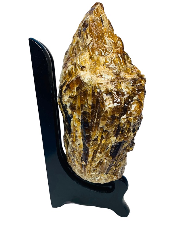 Photo 4 of 892777…large 7 x 5” chocolate calcite crystal rock with stand 