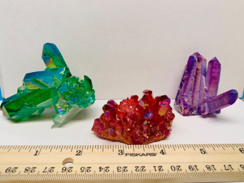 Photo 4 of 892779…3 cotton candy crystal rocks - approximately 2” each