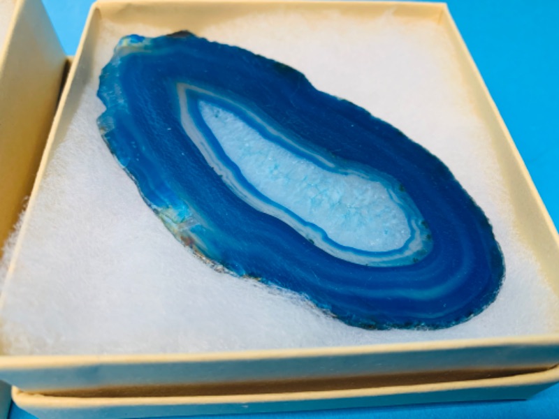 Photo 3 of 892780…2 agate slices in gift boxes