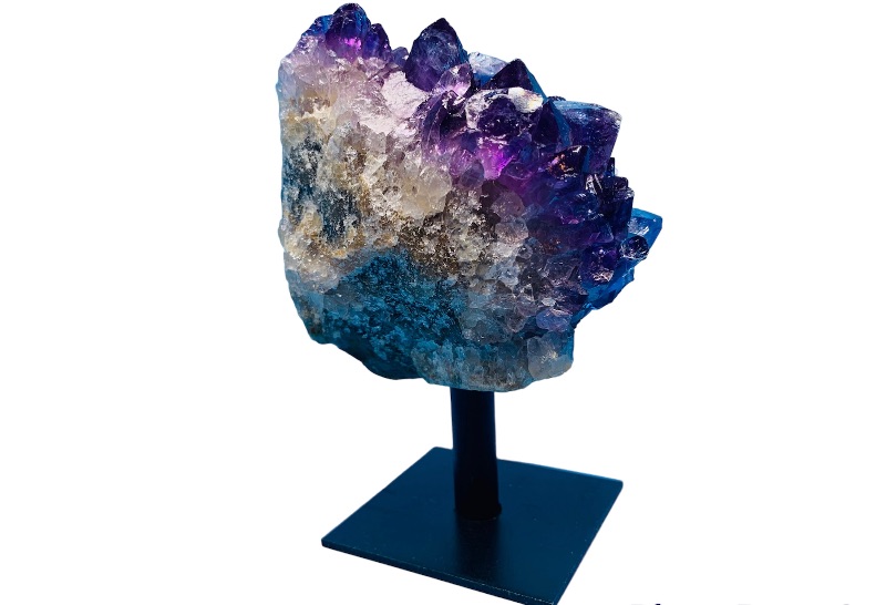 Photo 2 of 892788…4.5 x 3” amethyst rock on stand  -height includes stand