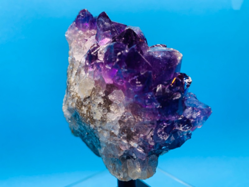 Photo 4 of 892788…4.5 x 3” amethyst rock on stand  -height includes stand