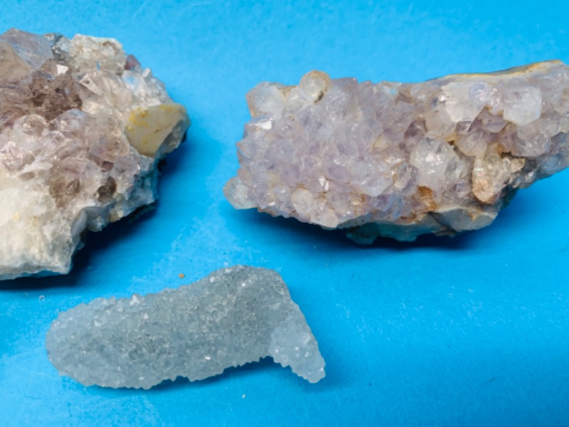 Photo 3 of 892823…4 amethyst and apophyllite rocks