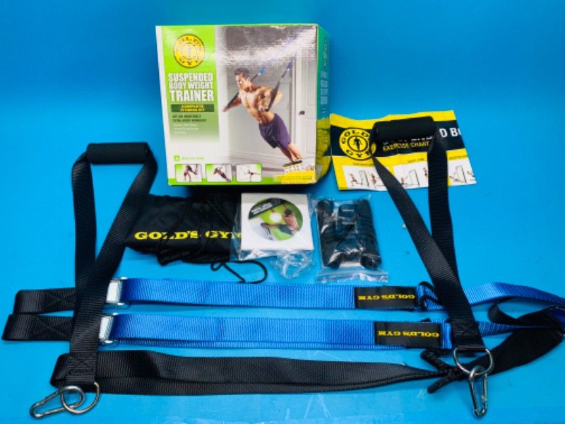 Photo 1 of 892827…golds gym suspended body weight trainer fitness kit