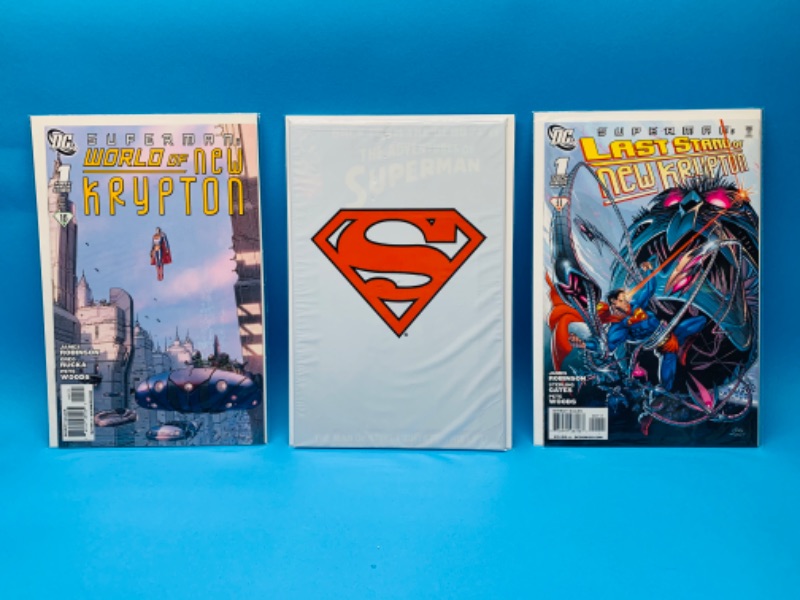 Photo 1 of 892971…3 superman comics in plastic sleeves