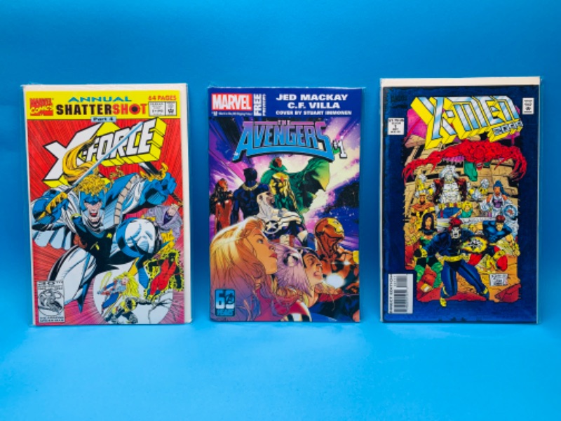 Photo 1 of 892990… 3 comics all #1’s in plastic sleeves 