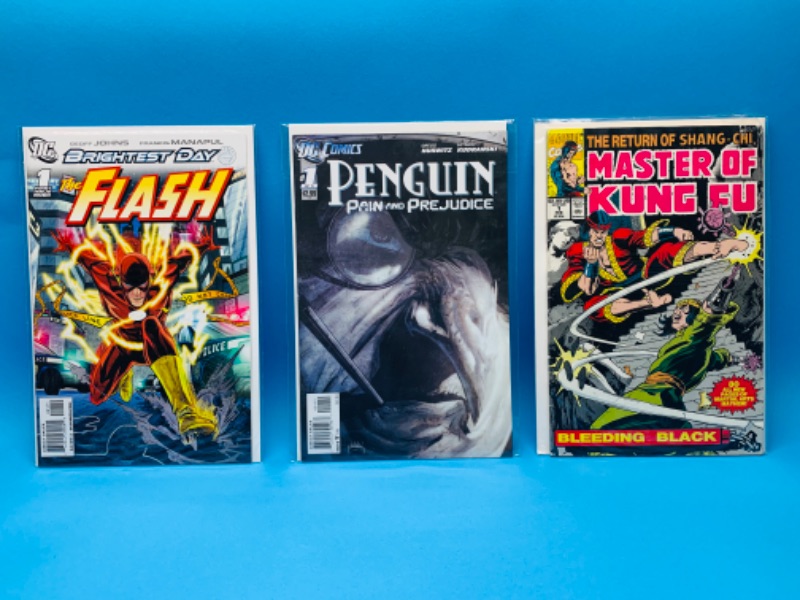 Photo 1 of 892991… 3 comics all #1’s in plastic sleeves 