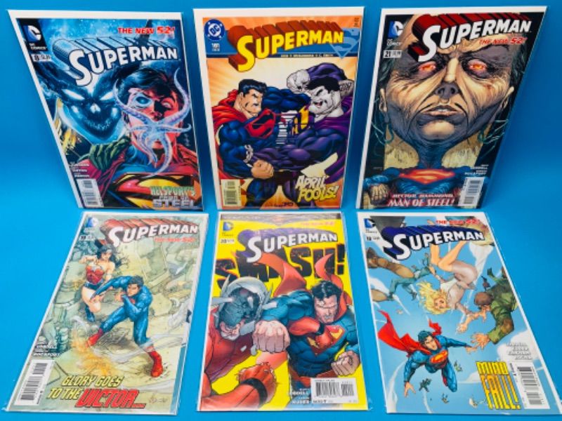 Photo 1 of 893007…6 superman comics in plastic sleeves