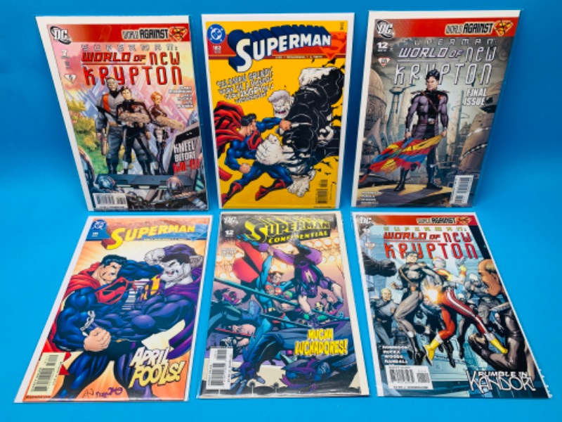 Photo 1 of 893009…6 superman comics in plastic sleeves