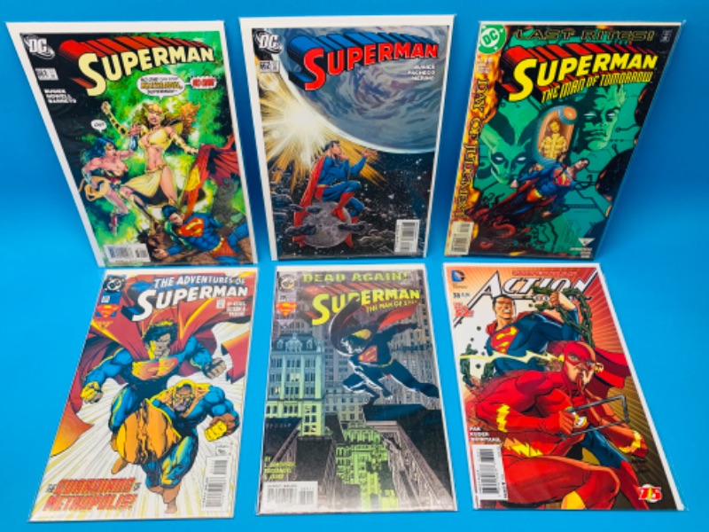 Photo 1 of 893016…6 Superman comics in plastic sleeves 