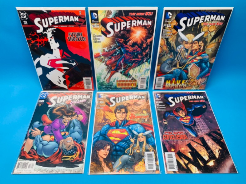 Photo 1 of 893018… 6 Superman comics in plastic sleeves 