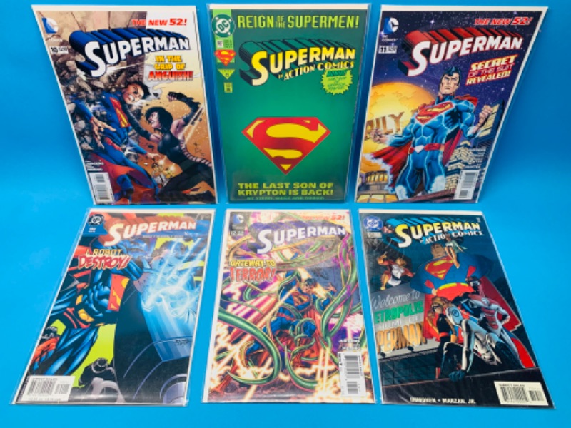 Photo 1 of 893019… 6 Superman comics in plastic sleeves 